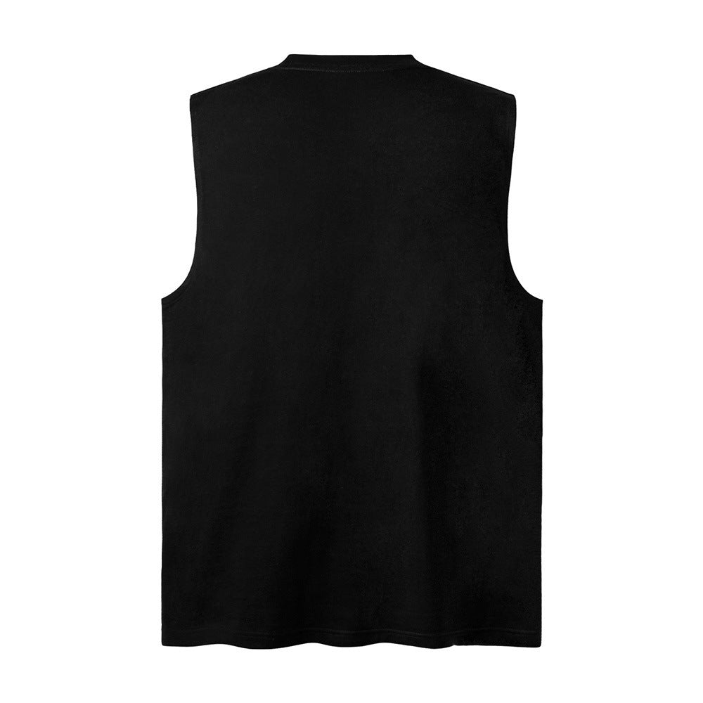 Letter Sticker Cloth Printing Sports Vest For Men