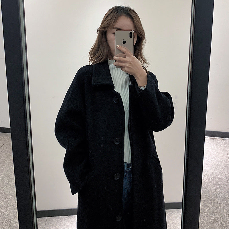 Popular Thin Woolen Cloth Trendy Fashionable Women's Coat